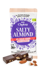 Laden Sie das Bild in den Galerie-Viewer, Chokay BIO Bar - SALTY ALMOND | Belgische Zartbitter Schokolade | Ohne Zuckerzusatz, ohne Süßungsmittel | VEGAN, GLUTENFREI &amp; FAIR TRADE | 1x70g